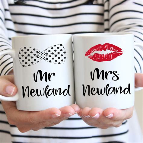 personalised wedding gifts mrs. and.